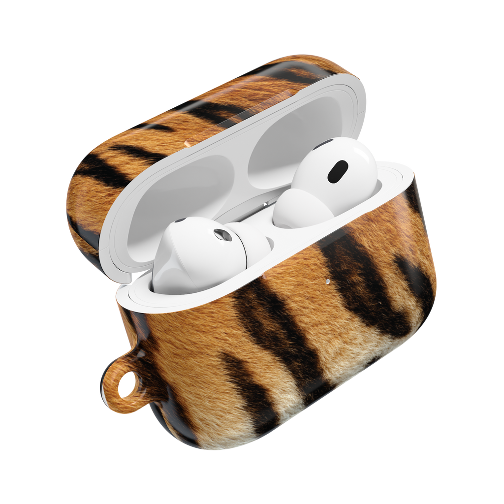 Tiger Fur Print AirPods Case