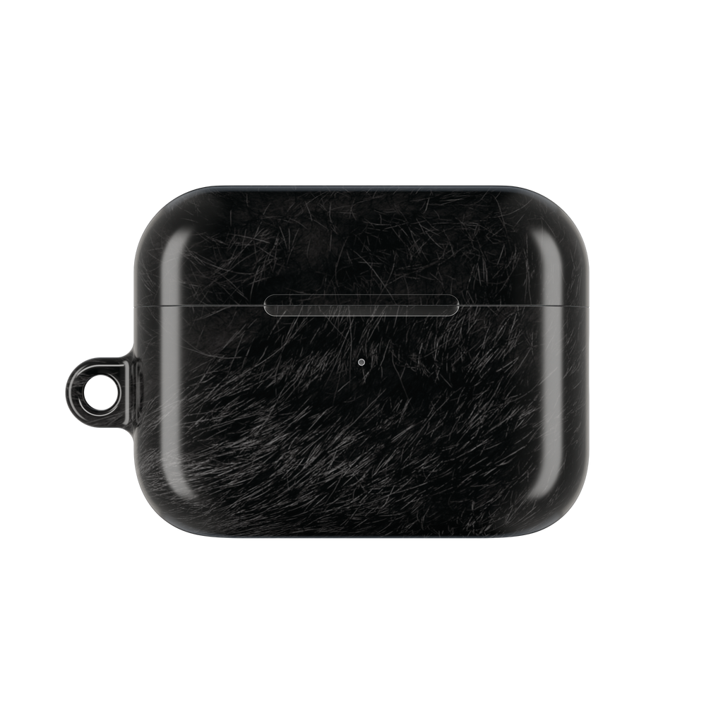 Black Panther Fur Print AirPods Case