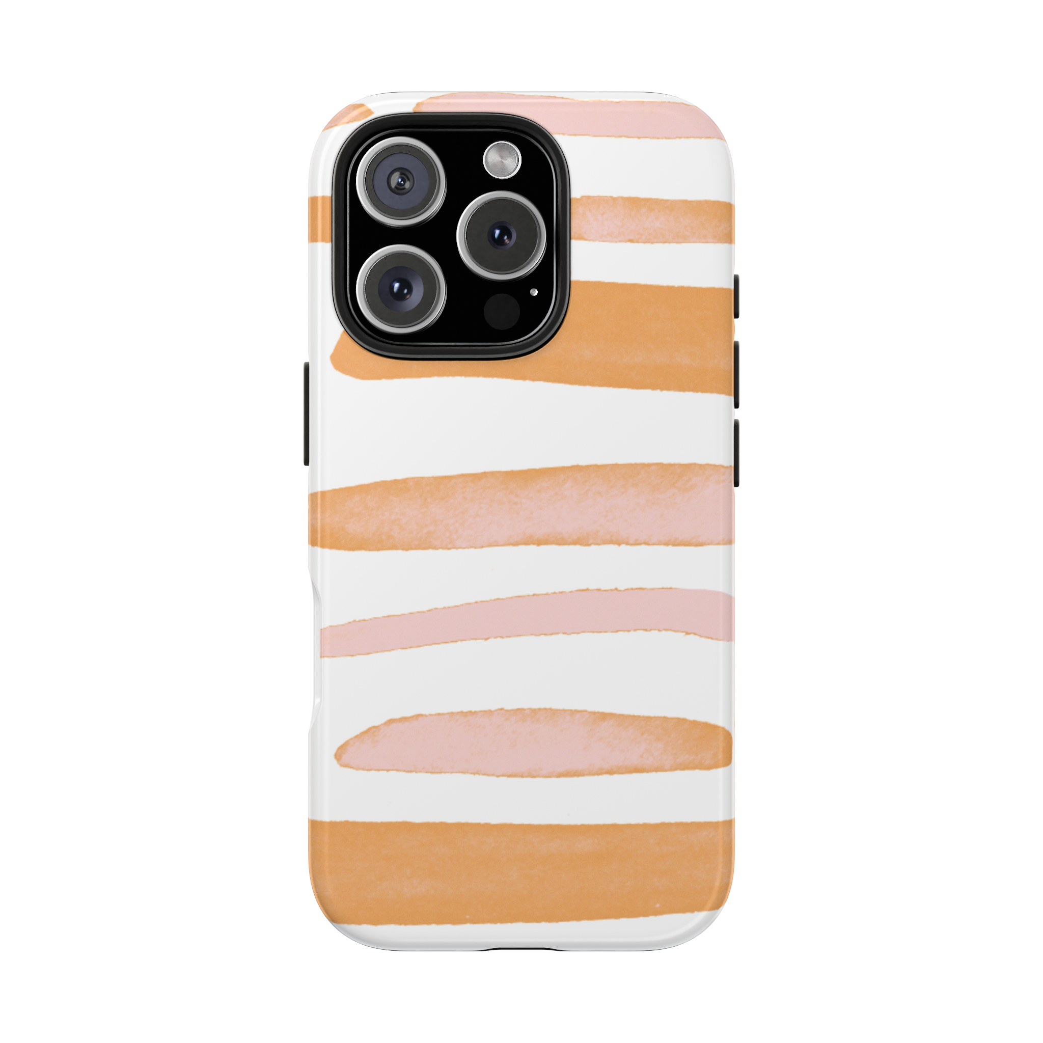 Peach Blush Stripes Phone Case