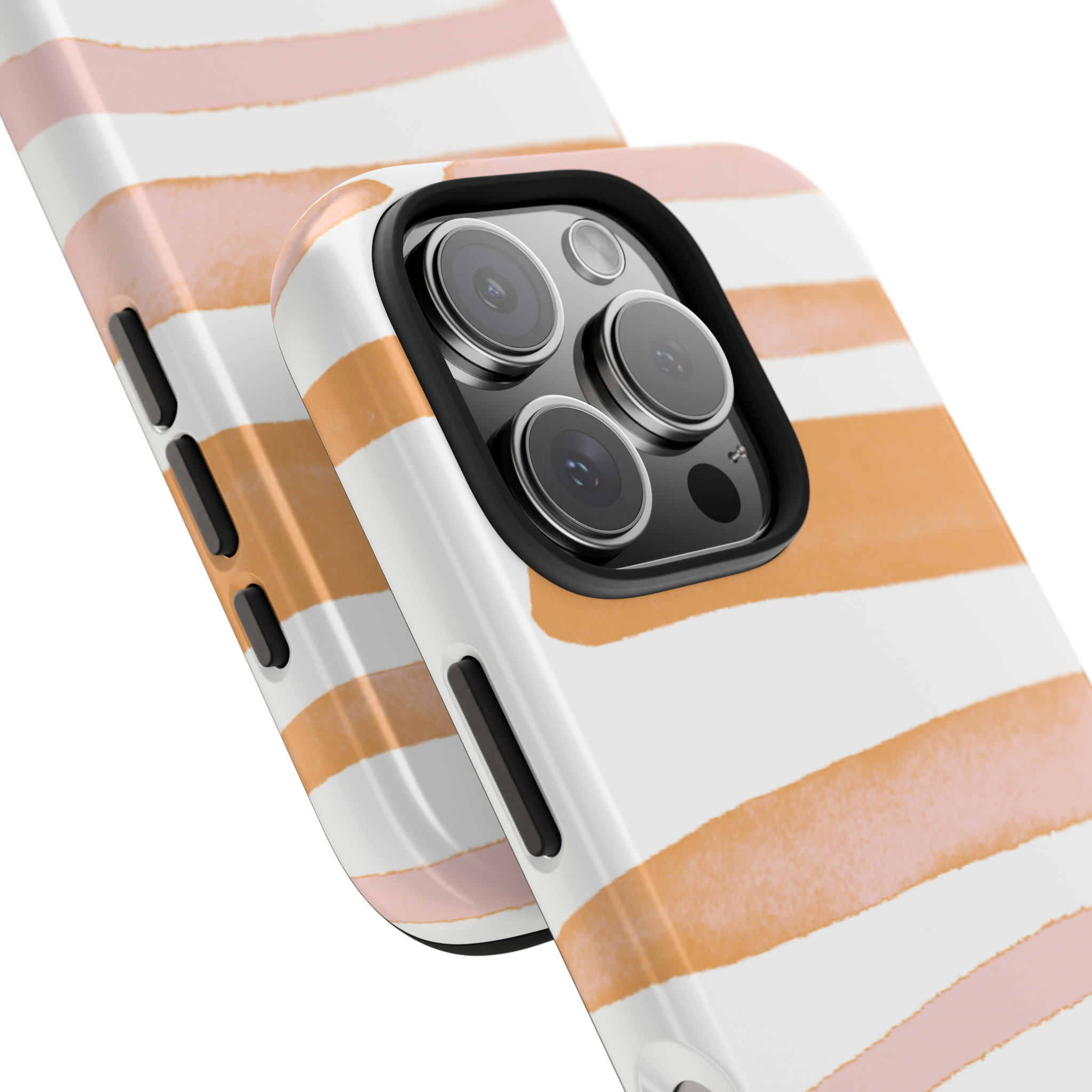 Peach Blush Stripes Phone Case