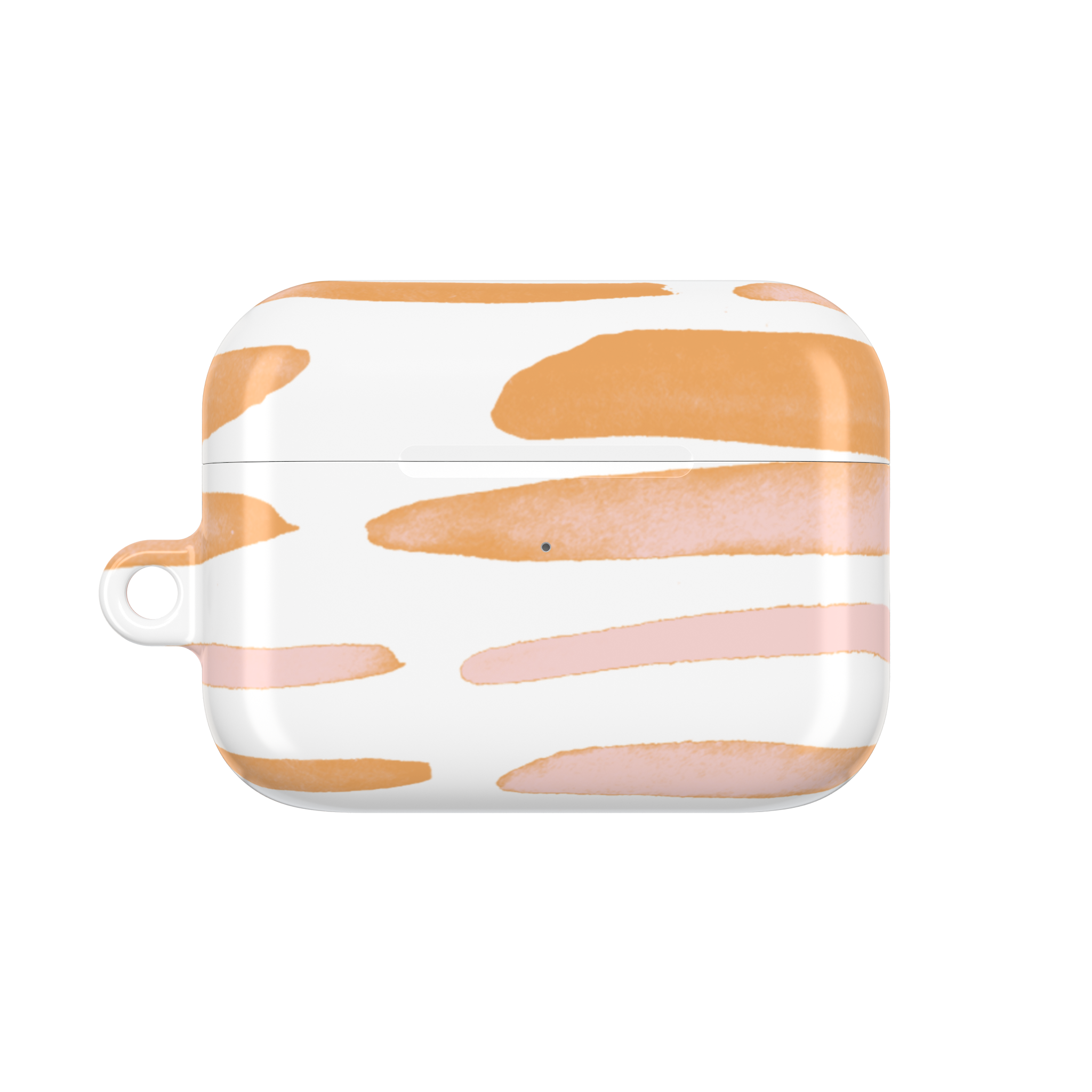 Peach Blush Stripes AirPods Case