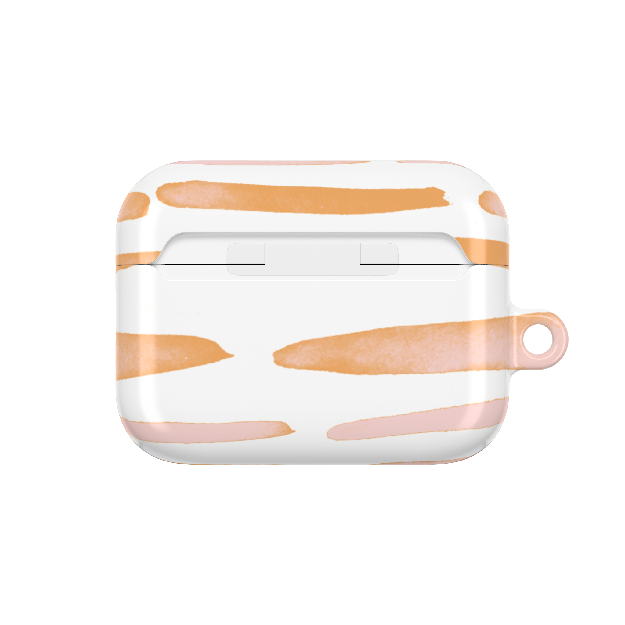 Peach Blush Stripes AirPods Case