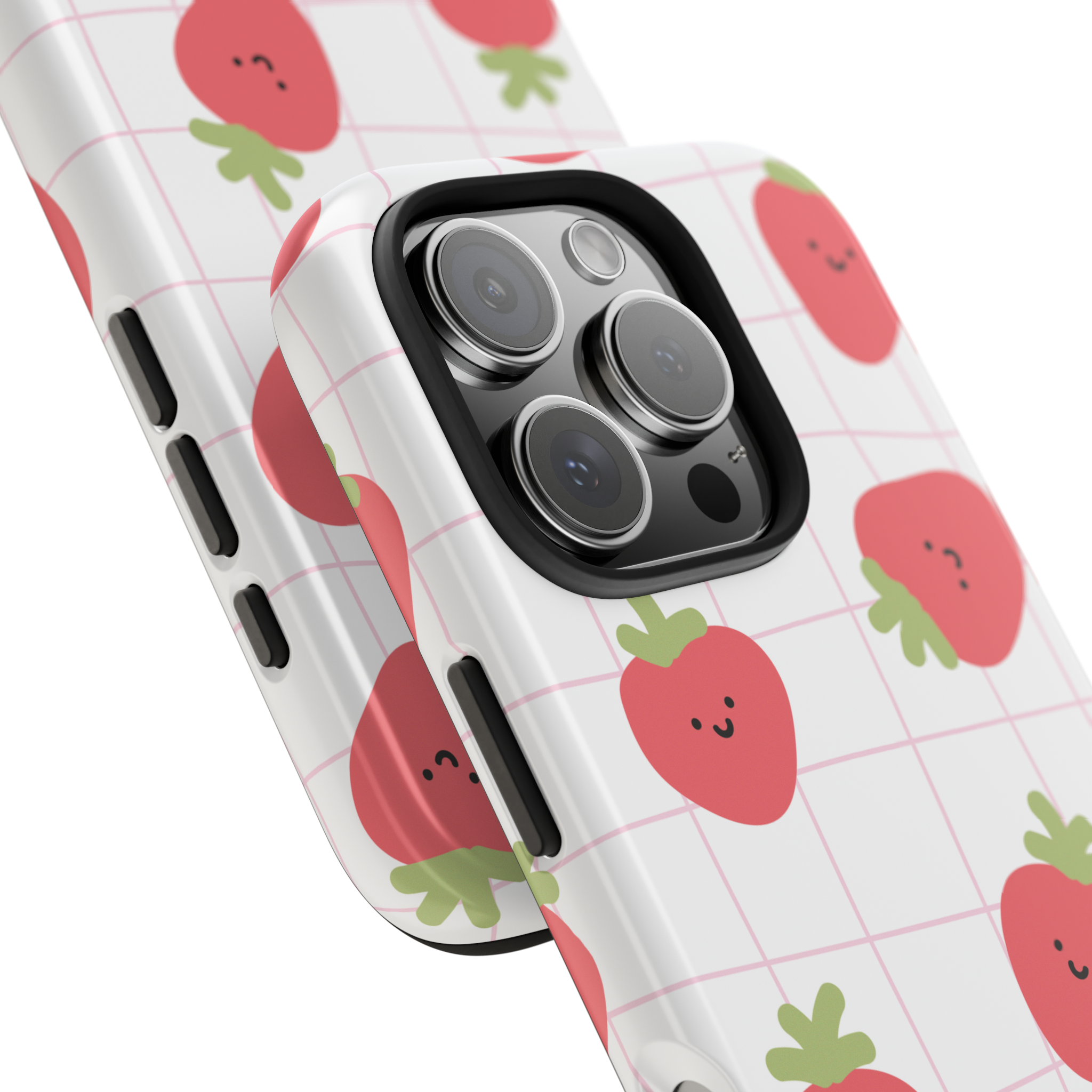 Strawberry Grid Phone Case - Berze