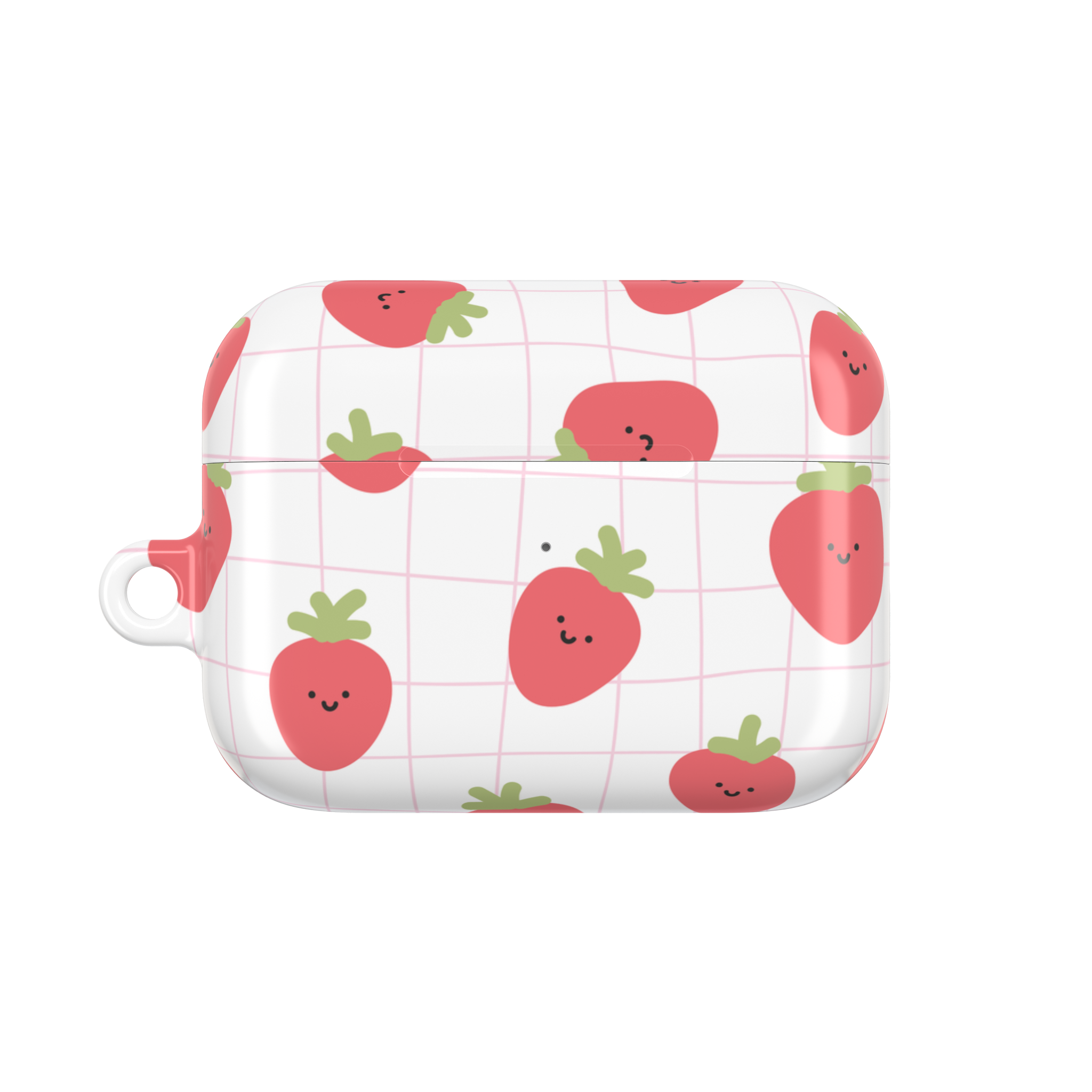Strawberry Grid AirPods Case - Berze