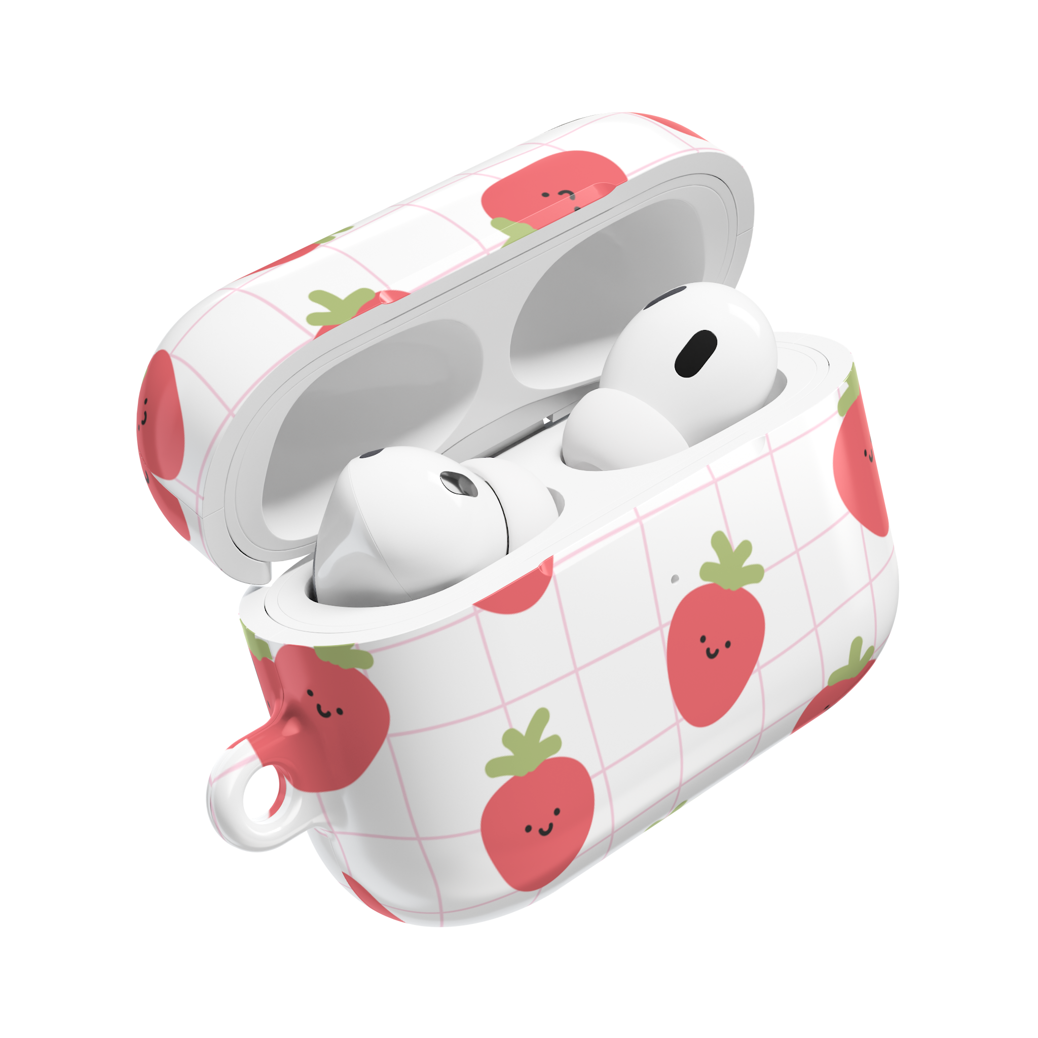Strawberry Grid AirPods Case - Berze