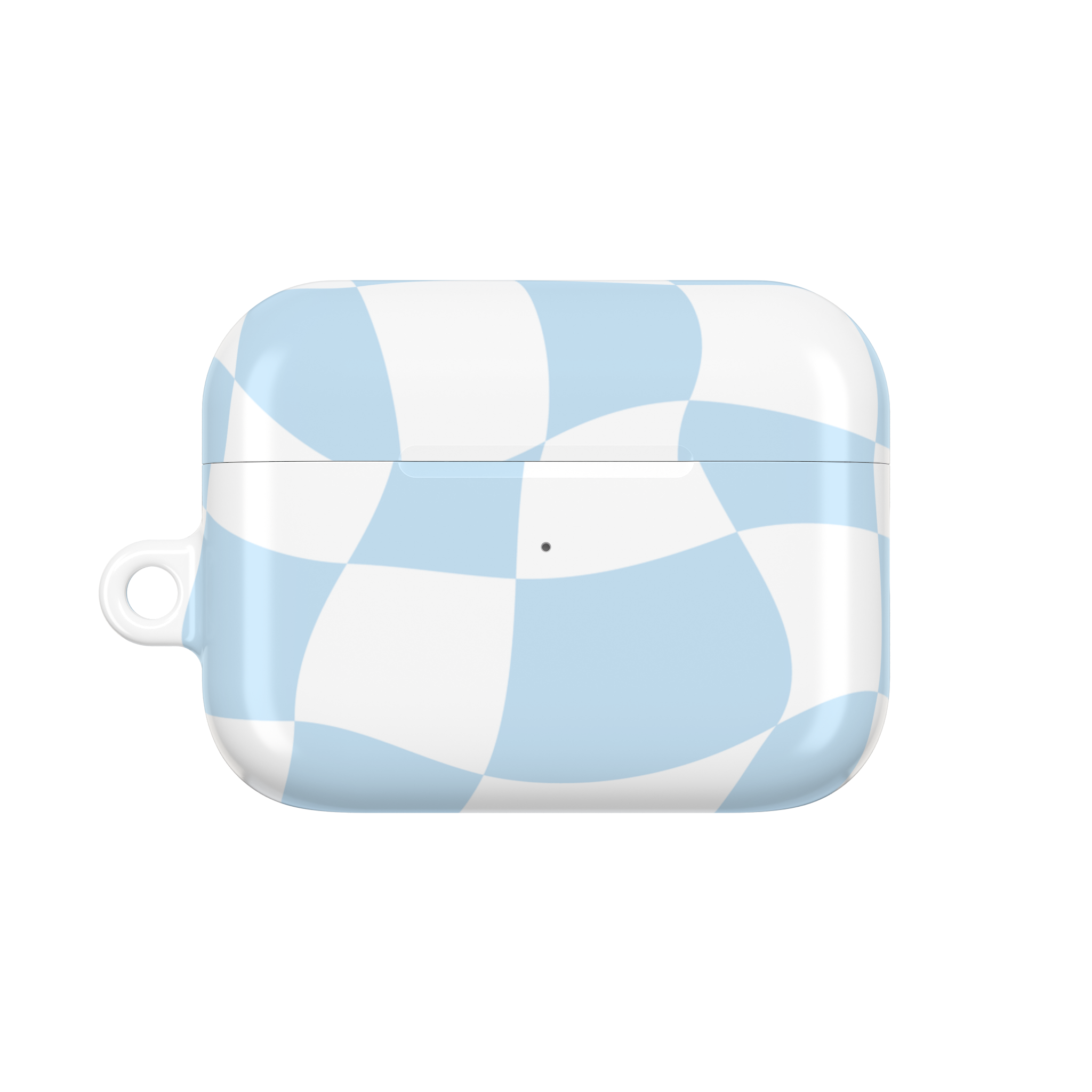 Blue Wavy Checker AirPods Case - Berze