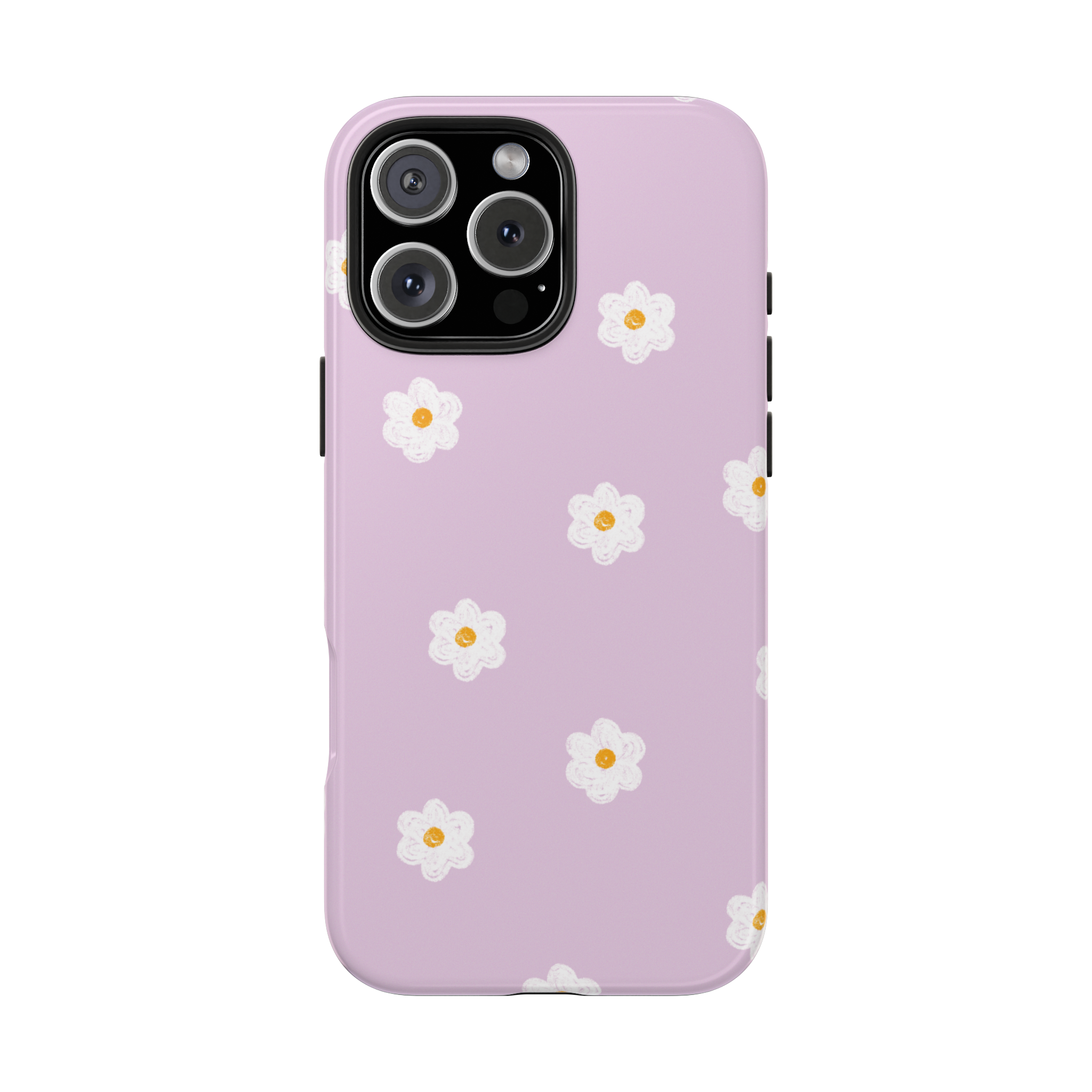 Lavender Daisy Doodle Phone Case
