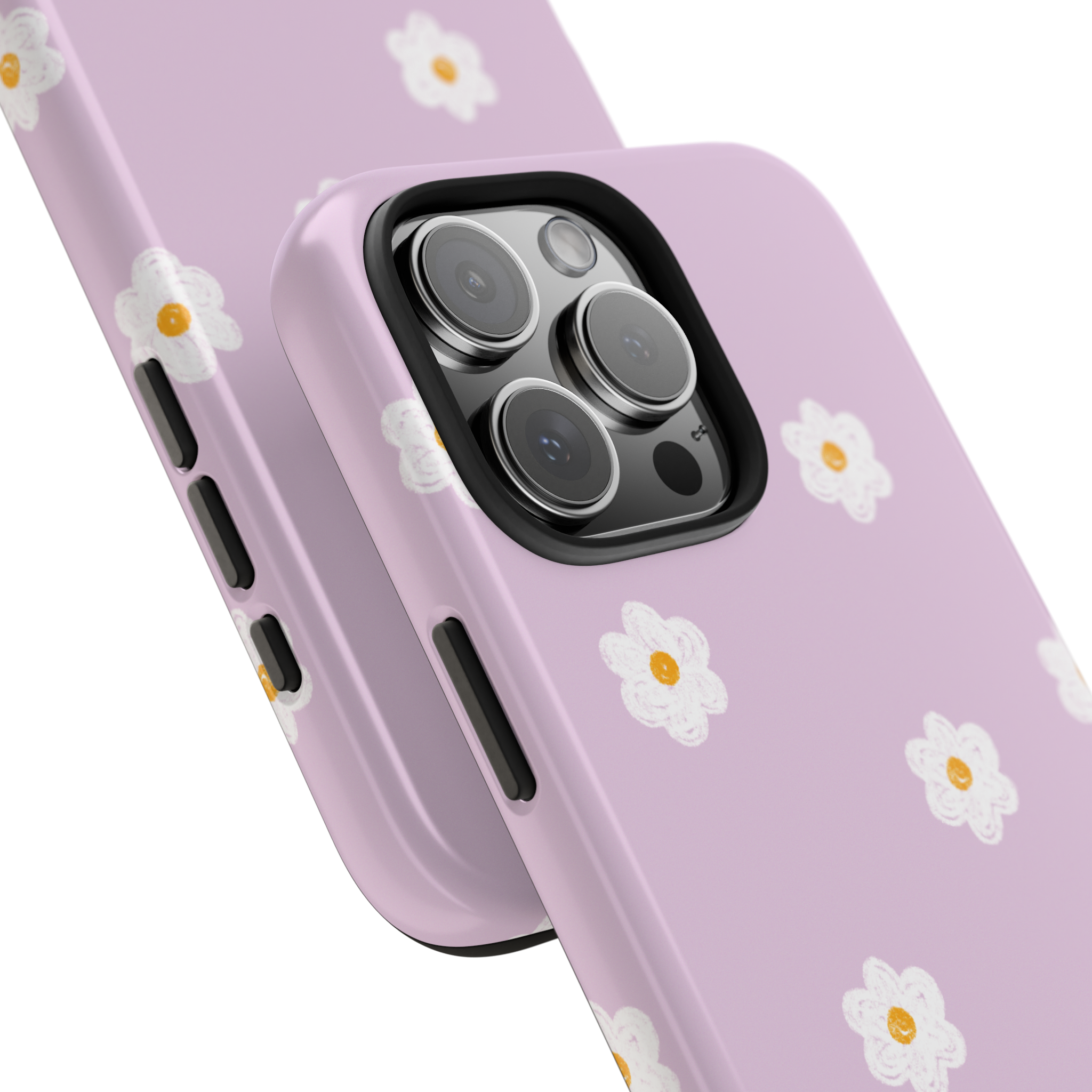 Lavender Daisy Doodle Phone Case