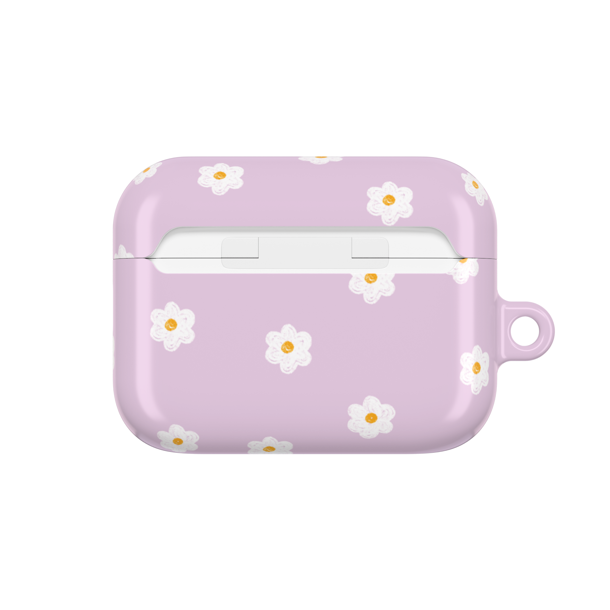 Lavender Daisy Doodle AirPods Case