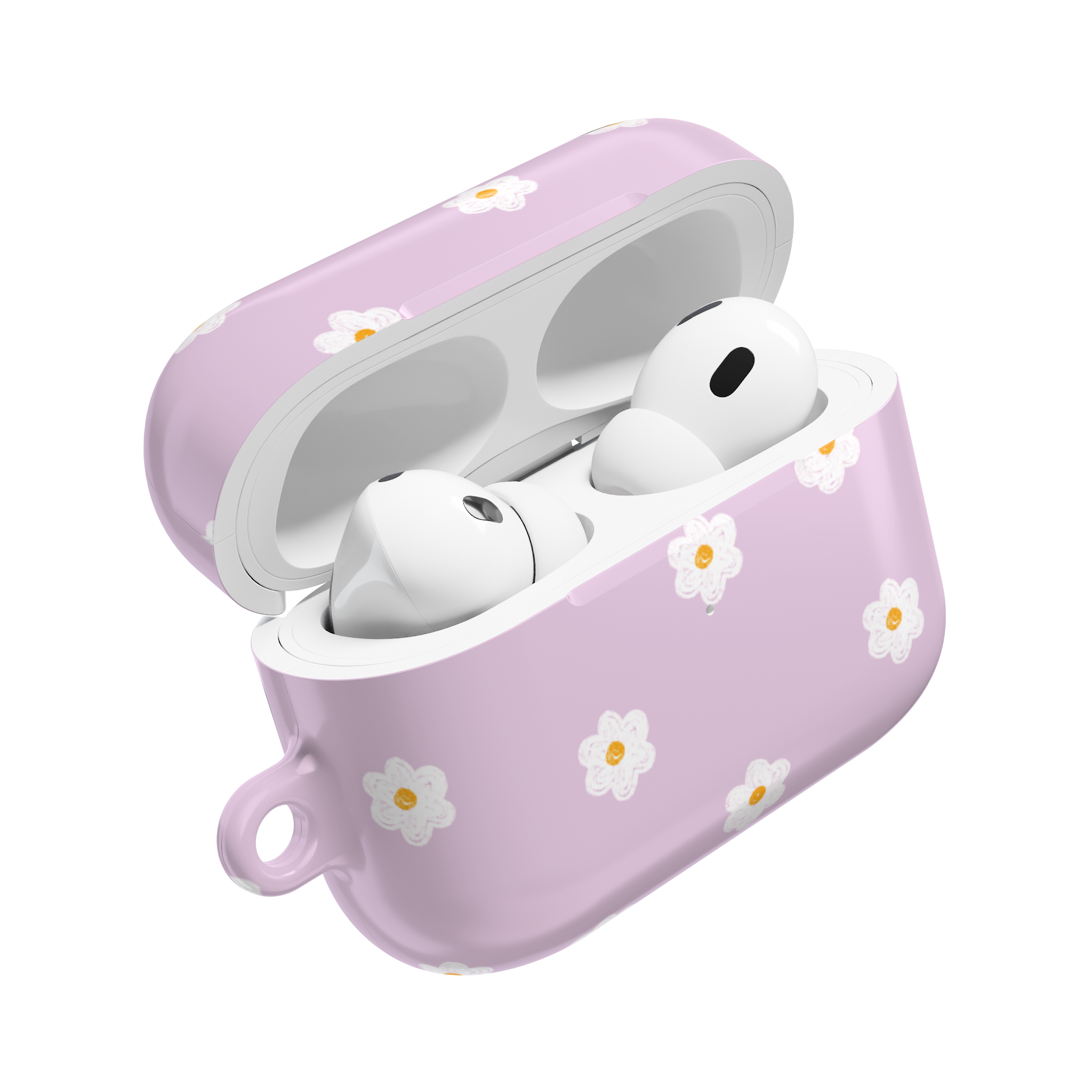 Lavender Daisy Doodle AirPods Case