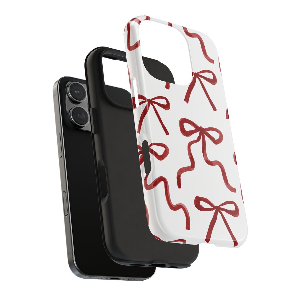 Cherry Ribbon Bow Phone Case