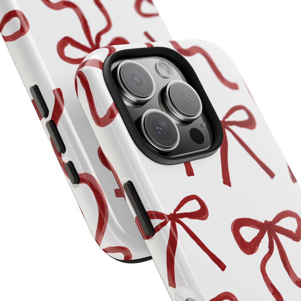 Cherry Ribbon Bow Phone Case
