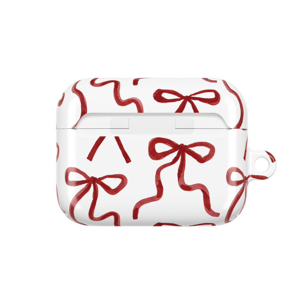 Cherry Ribbon Bow AirPods Case