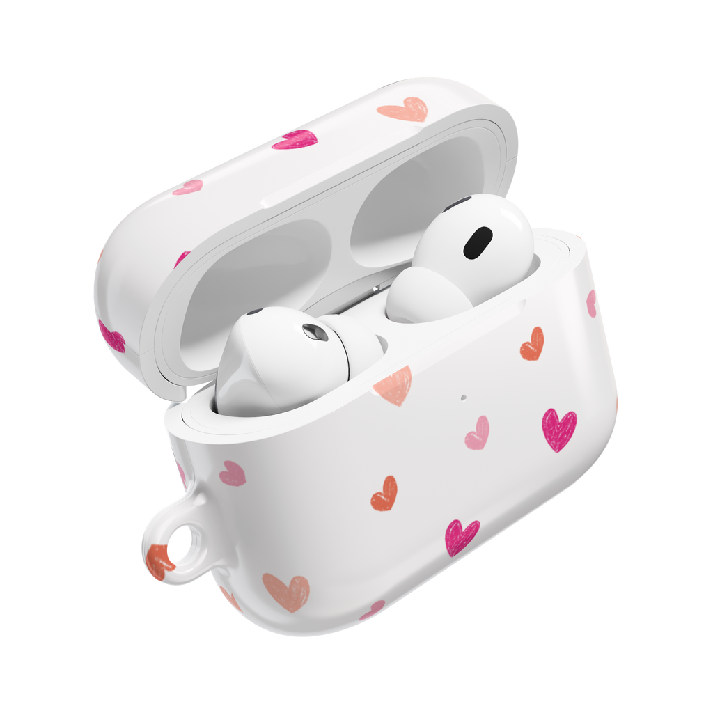 Scribble Hearts AirPods Case - Berze