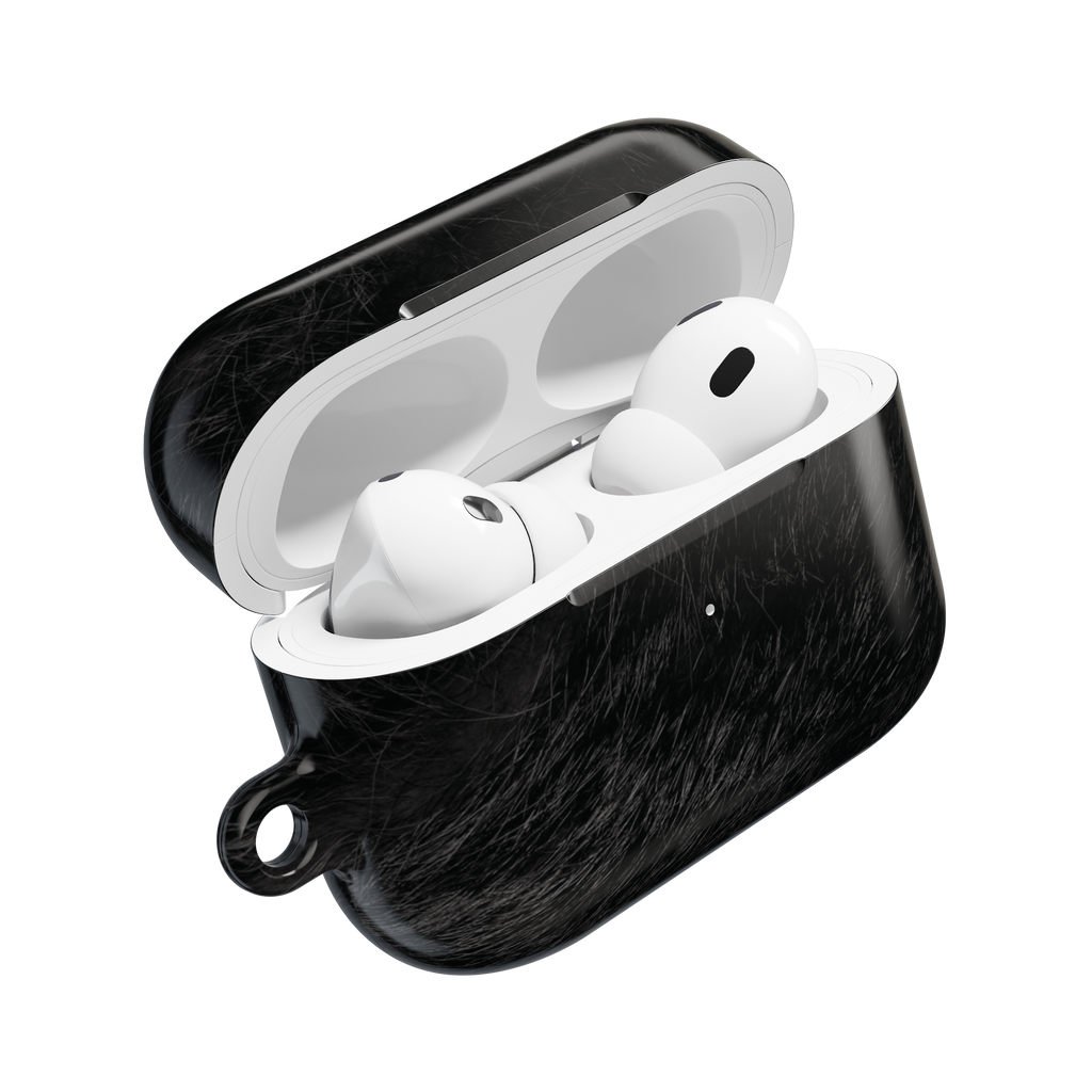 Black Panther Fur Print AirPods Case