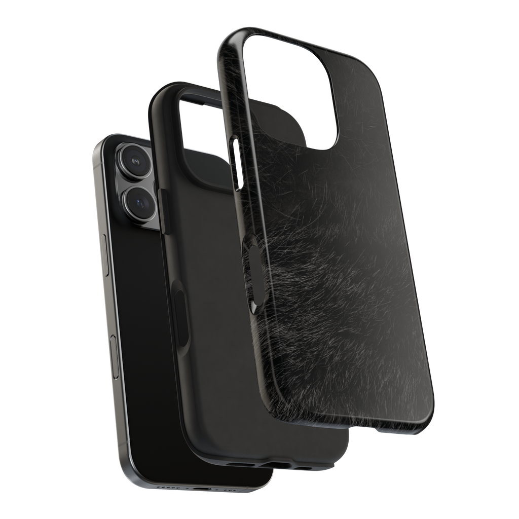 Black Panther Fur Print Phone Case