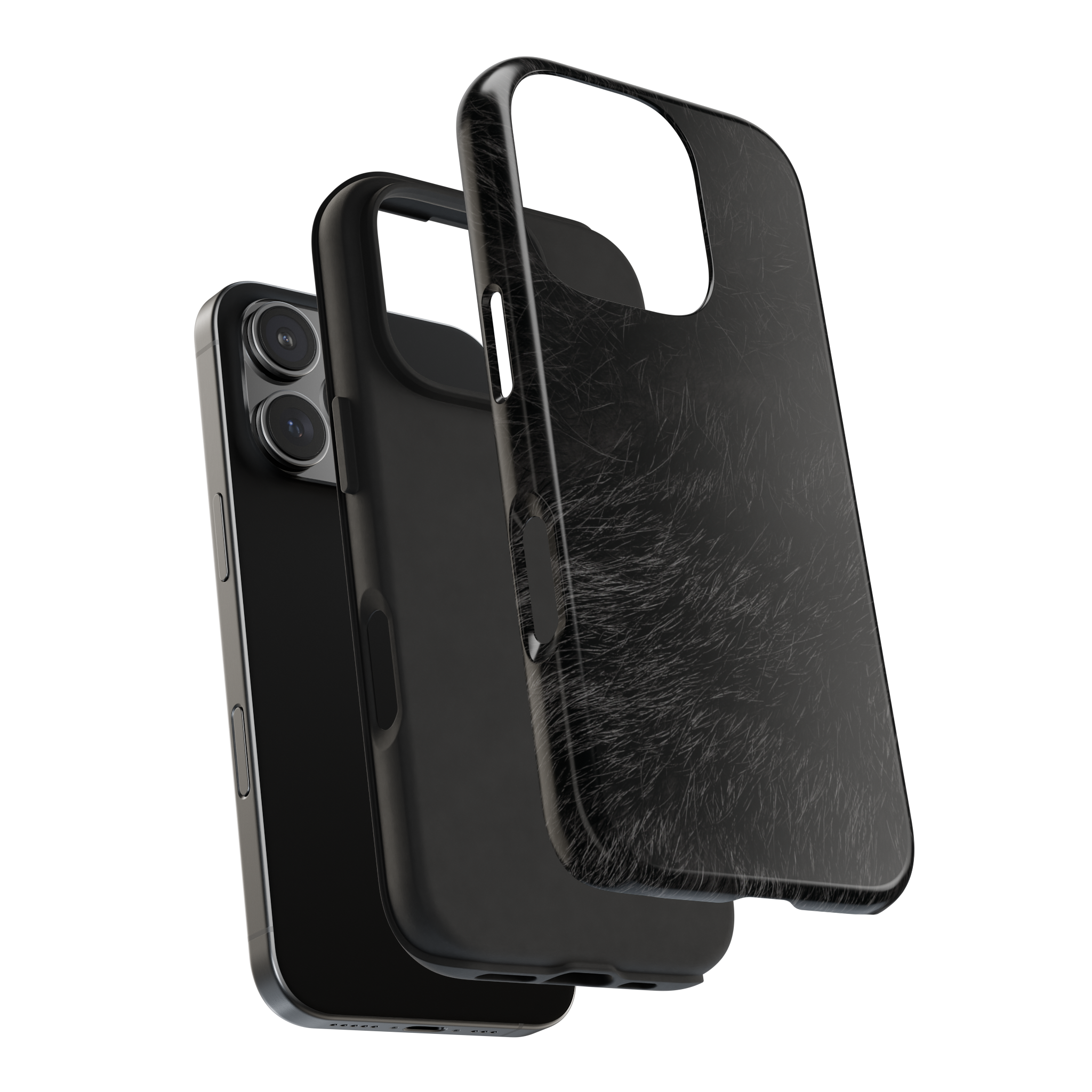 Black Panther Fur Print Phone Case